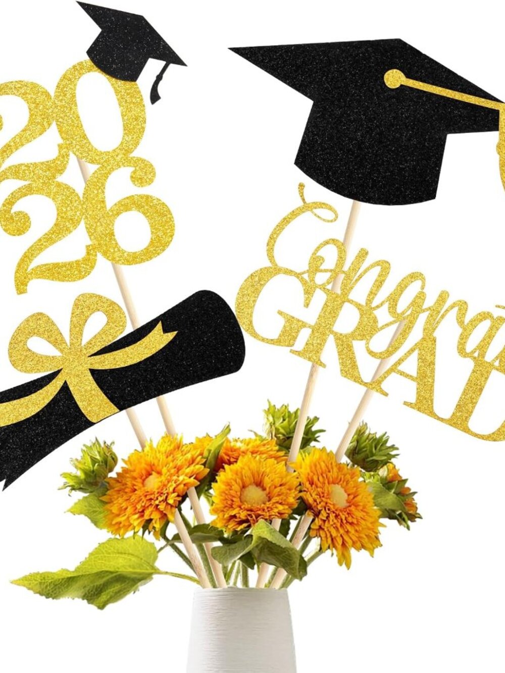 Graduation Decorations 2026, 16PCS Graduation Centerpieces for Tables, Class of